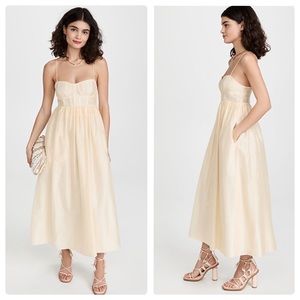 Ulla Johnson Mariza Dress Ecru Off White Size 4 NWT